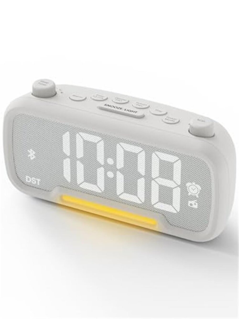 Bluetooth Alarm Clock Radio FM Speaker Night Light USB Bedroom Digital Display